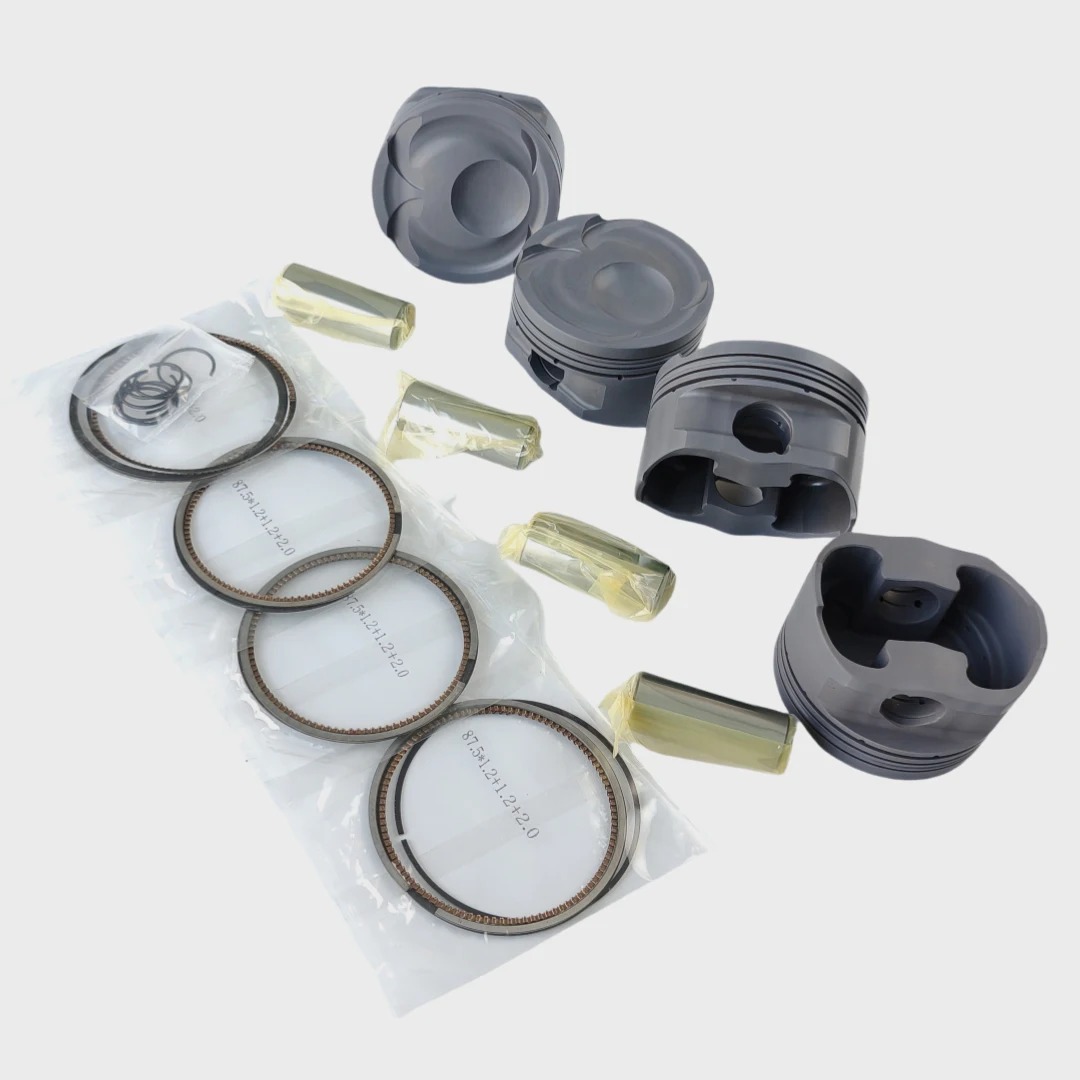 Custom 4032 Forged Piston Set with Rings and Pin for  RS 2.3L Engine 87.5mm Cr 9.5 Performance Use